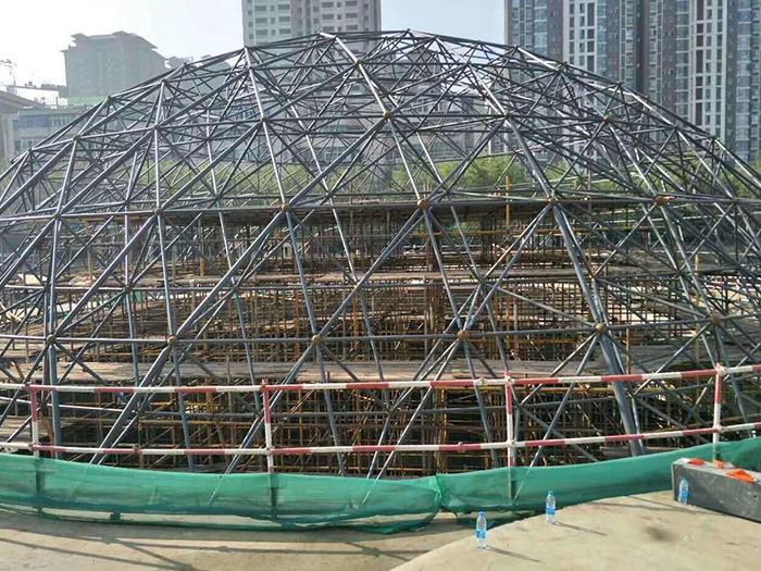 双流县球形网架钢结构施工